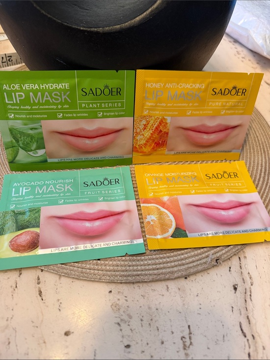 Other - Sadoer hydrating & Nourishing Lip Mask Pack Assorted Aloe, Honey, Avocado,Orange